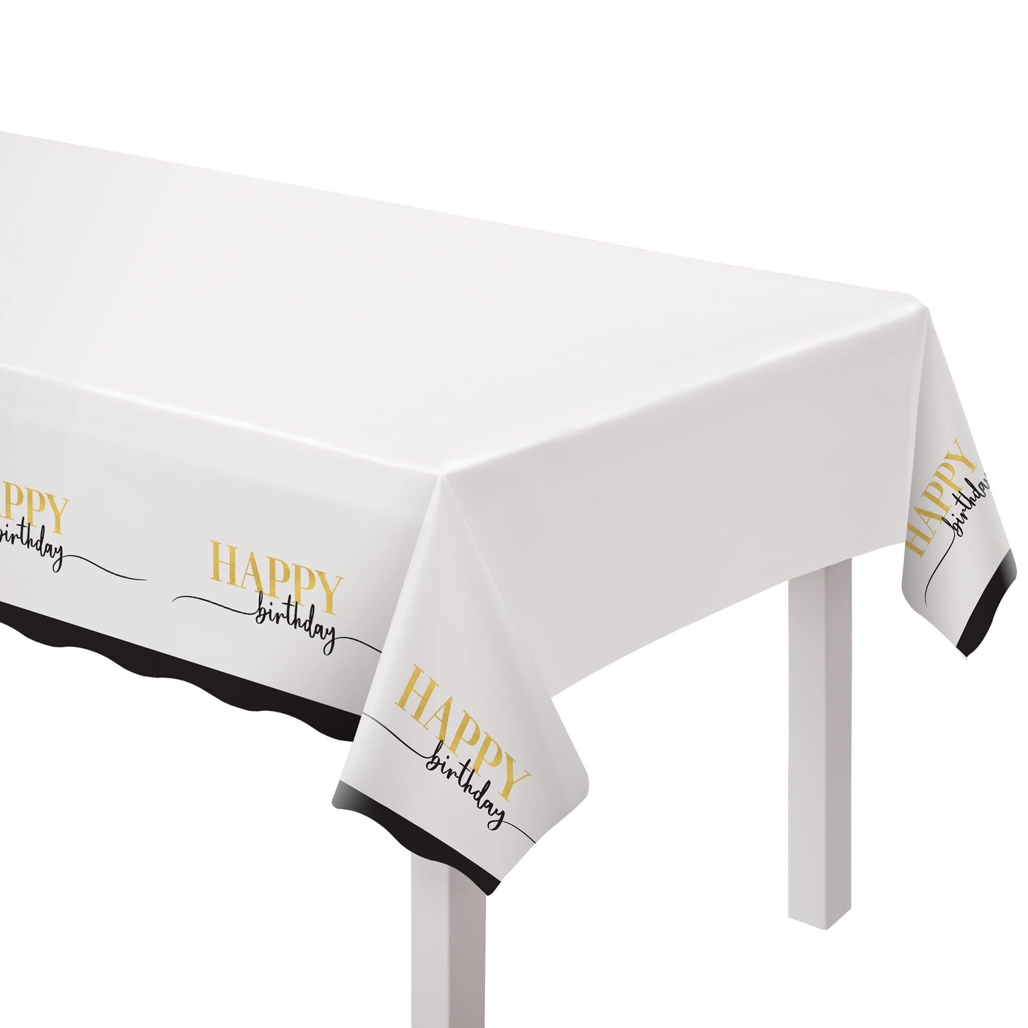 Party Of The Ages Plastic Table Cover, 54in x 96in