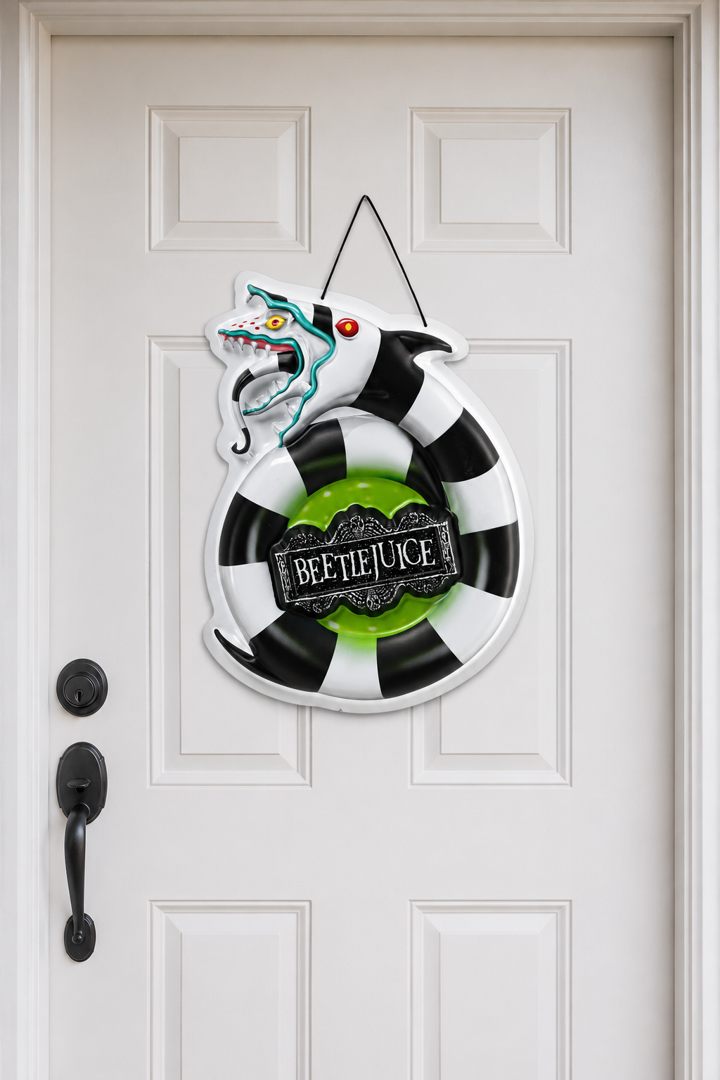 14-inch Beetlejuice Sandworm Front Door Wreath Decoration