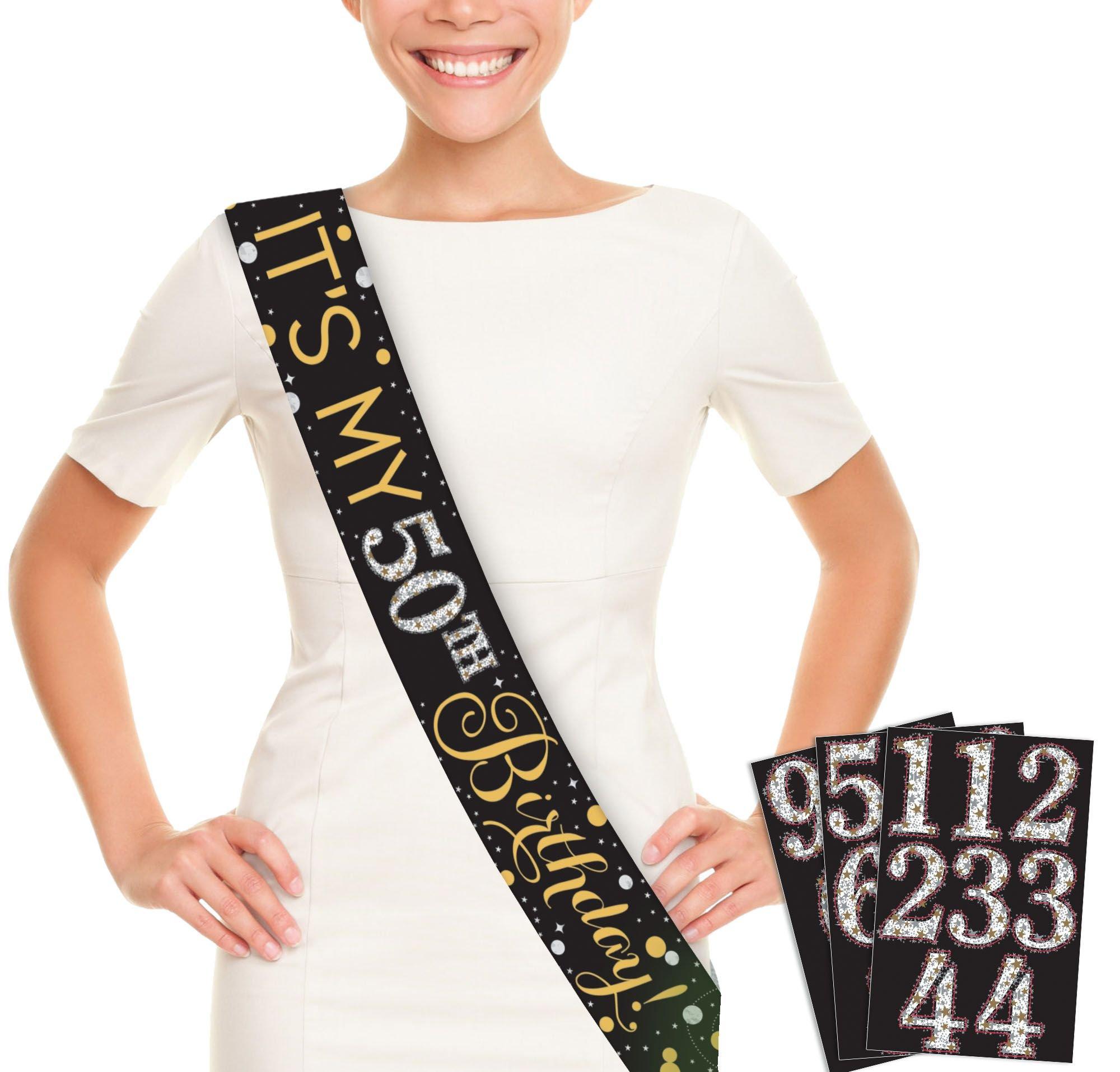 Add-An-Age - Sparkling Celebration Happy Birthday Sash Kit