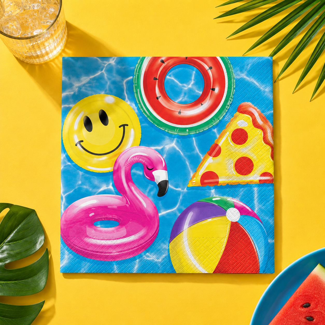 Cool Pool Party Paper Lunch Napkins, 6.5in, 16ct