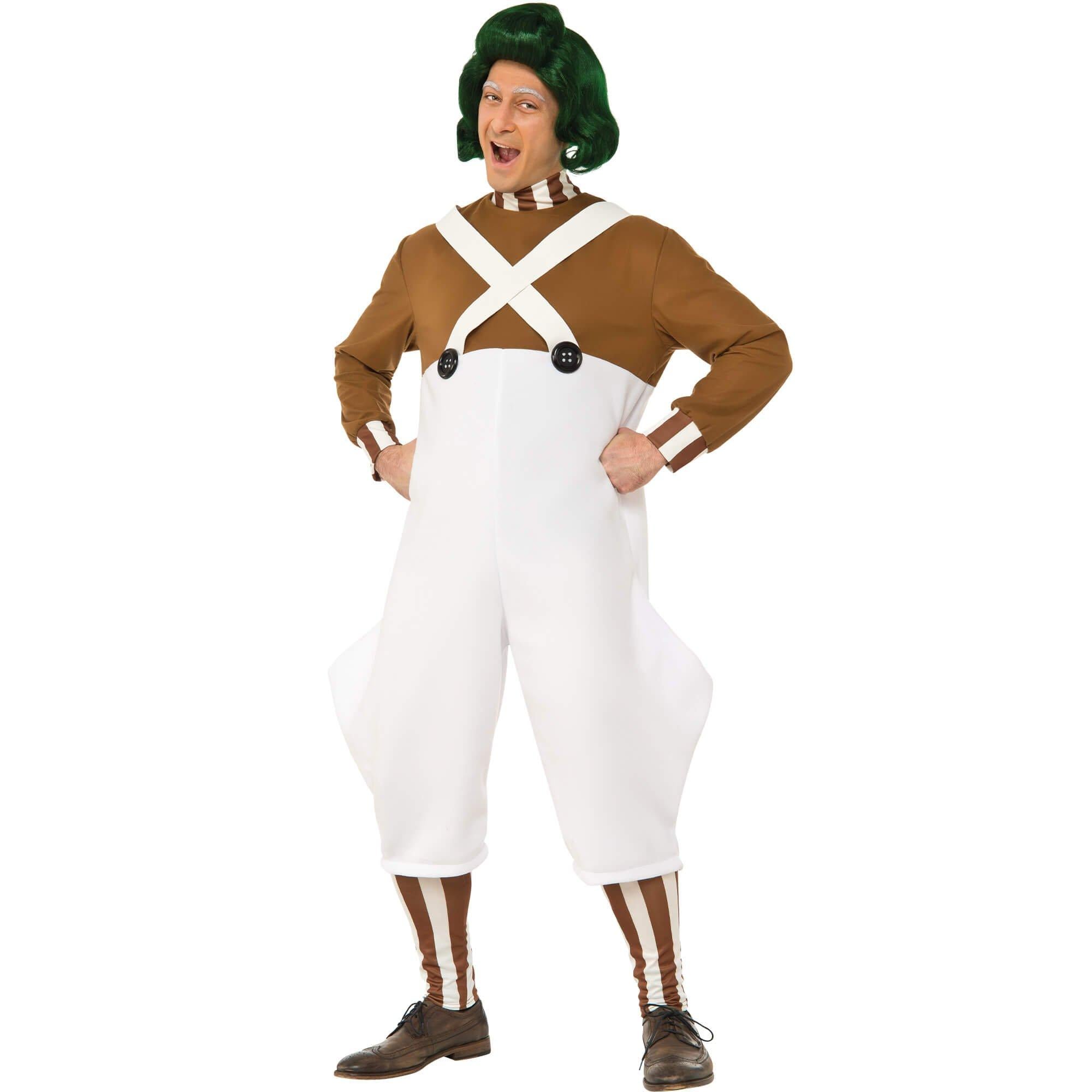Adult Willy Wonka and the Chocolate Factory Oompa Loompa Costume - Deluxe